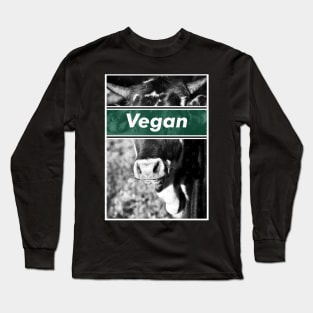 Vegan Cow Long Sleeve T-Shirt